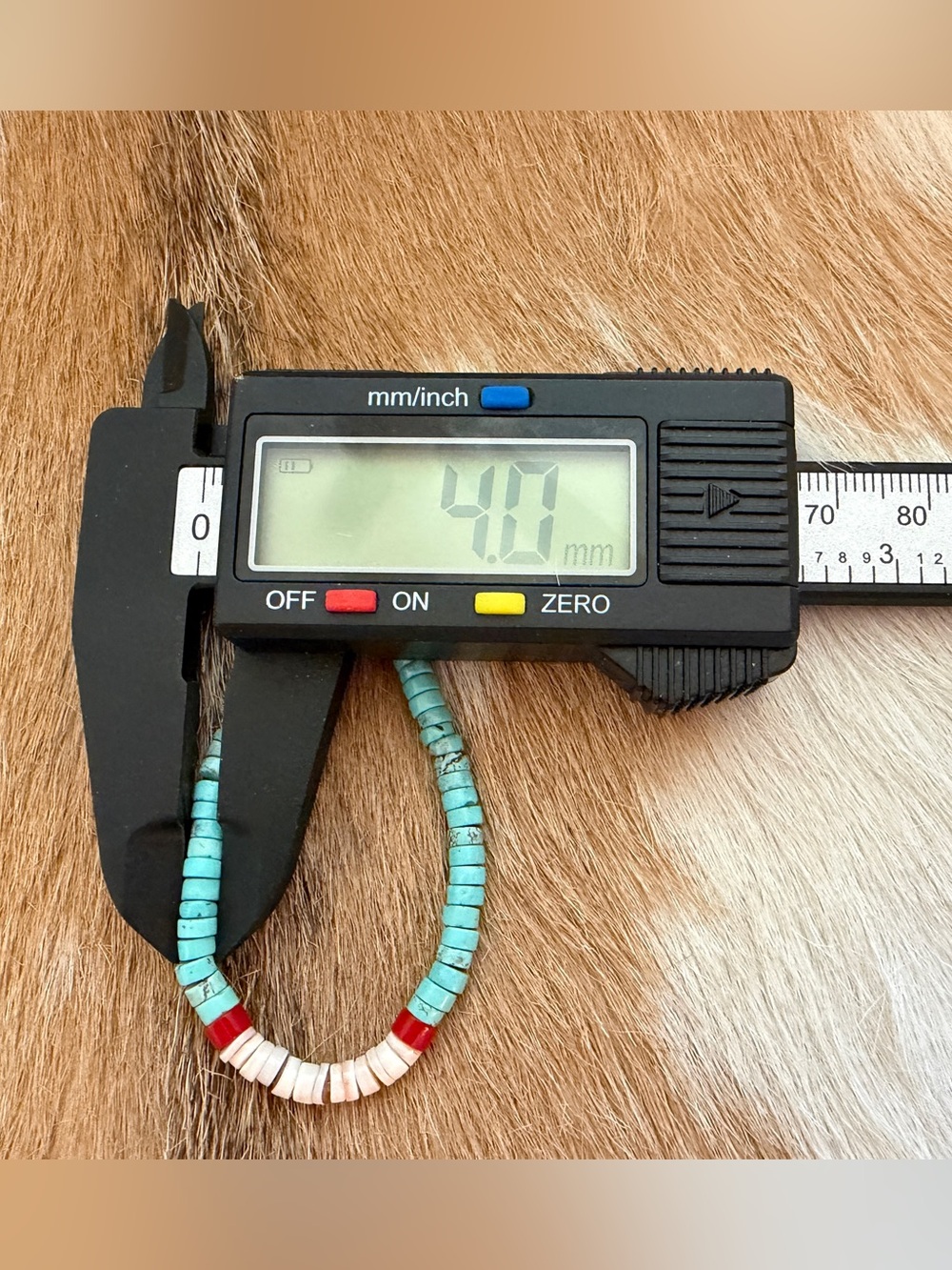 ❤️ Native American “S Duncan” Heishi Turquoise Coral Luhuanus Shell 925 Earrings - Picture 8 of 10